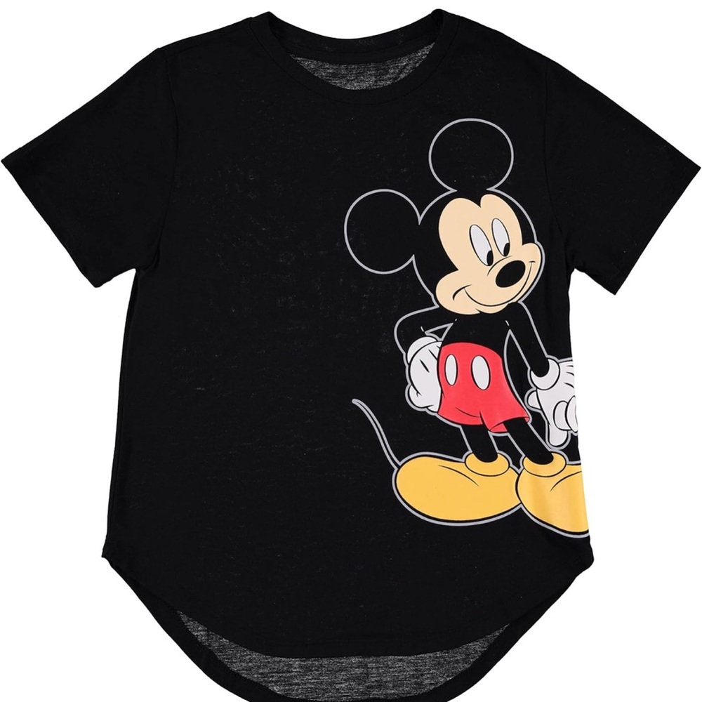 Disney Black Tee with Mickey Mouse Design